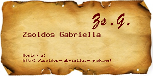 Zsoldos Gabriella névjegykártya