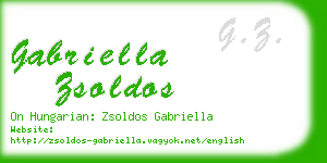 gabriella zsoldos business card